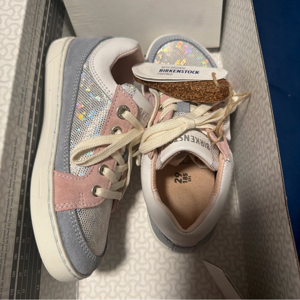 NEW Birkenstock Astee Kids Sneakers Supportive Paste Rose Little Kid EU 29 US 11